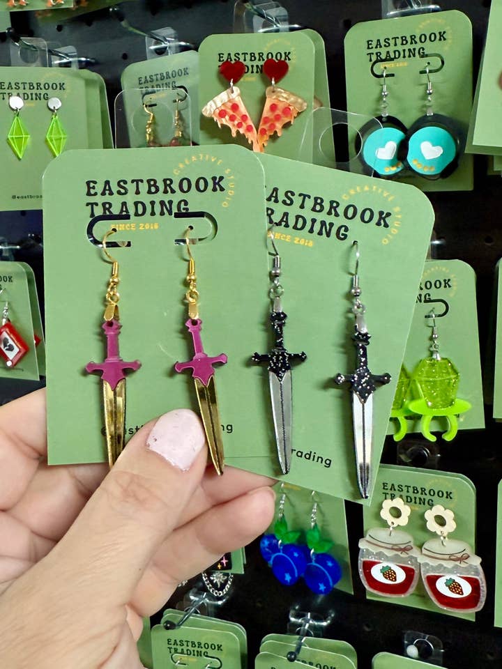 Dagger earrings for wholesale by Eastbrook Trading