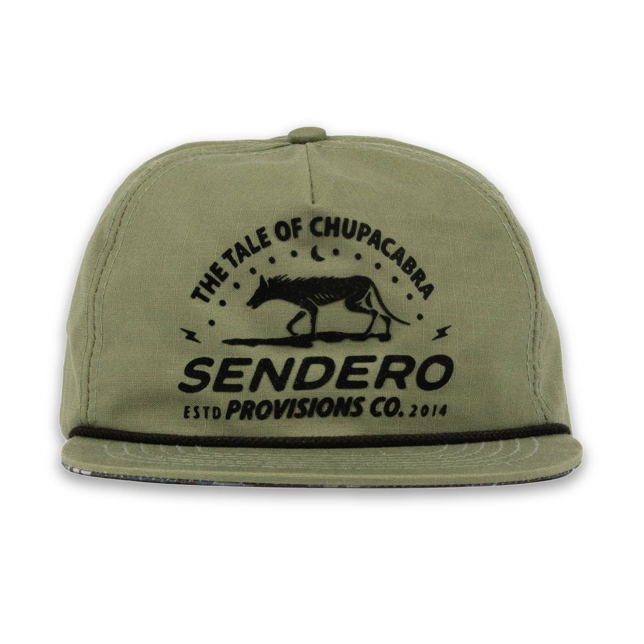 Sendero Provisions Company - Wholesale Flat Brim Cap - Unisex - Chupacabra Hat2