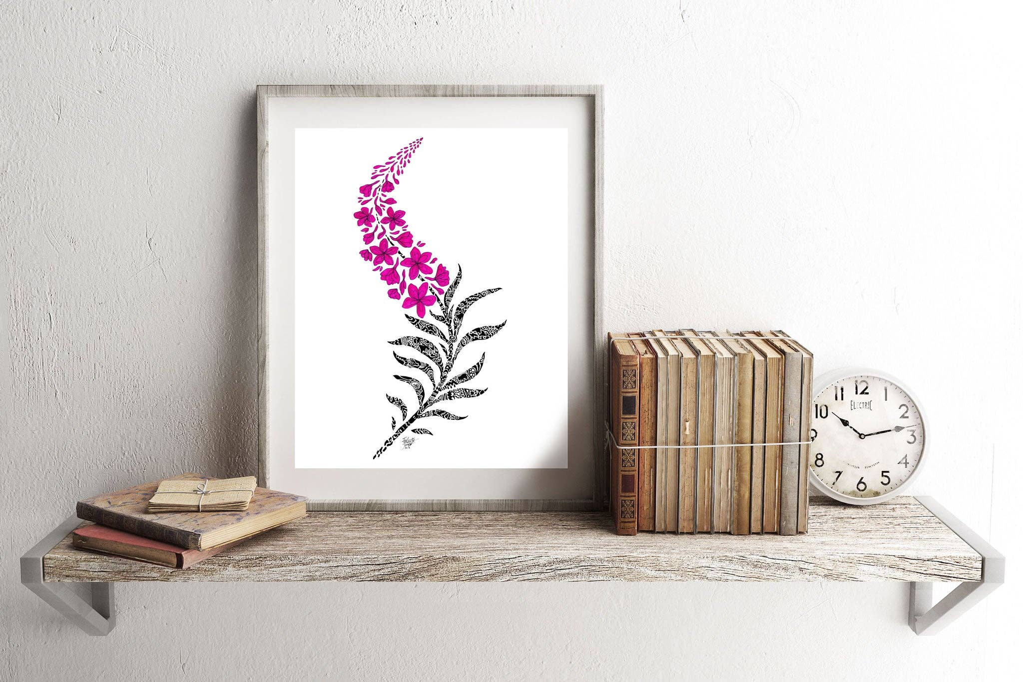 FJ Creations - Wholesale Art Print - Doodle Fireweed - Fine Art Print5