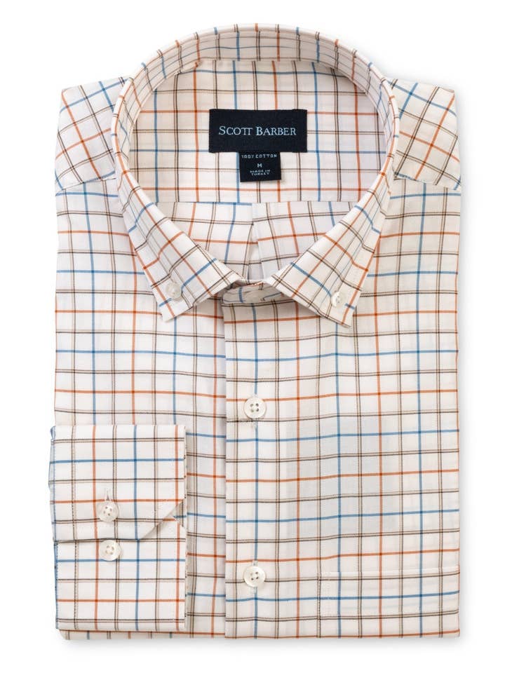 Prep Twill Windowpane, Auburn for wholesale by Scott Barber