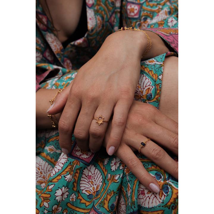 Atelier Siméon - Wholesale Single Stone/Solitaire Ring - Sacha kyanite or pink tourmaline ring3