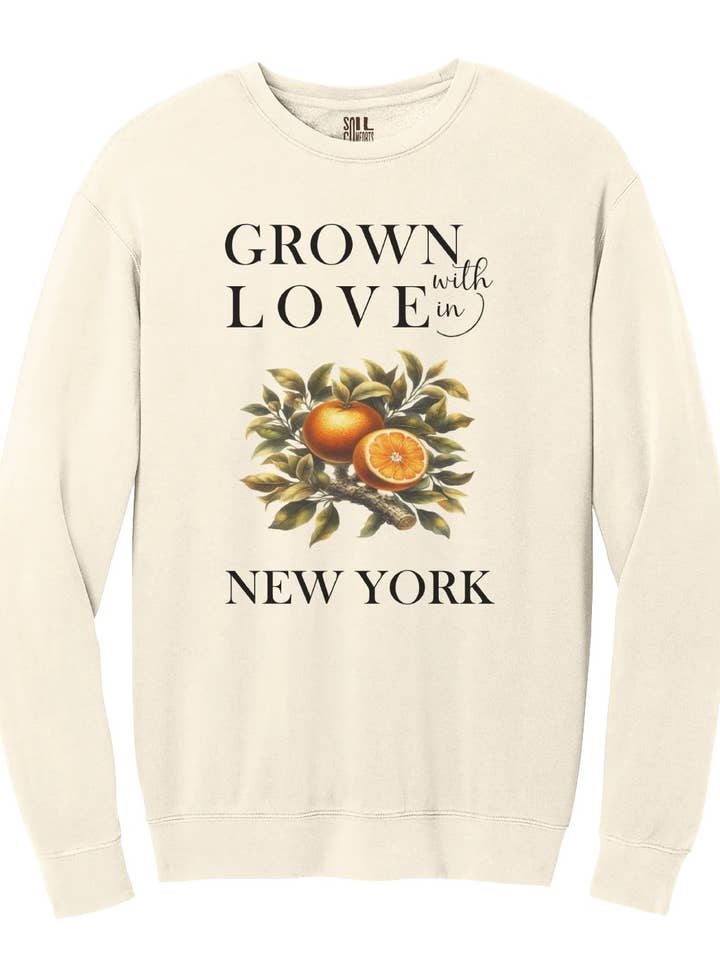 New York Appelsiner Sweatshirt for engroshandel hos Soil Comforts