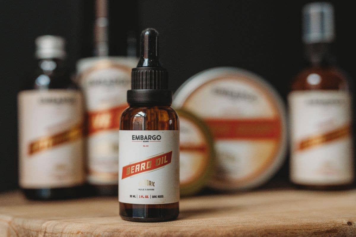 Historic Brands - Wholesale Beard Styling Product - Beard Oil | Embargo Blend2
