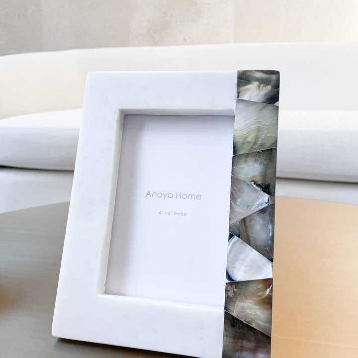 Anaya Home – Großhandel Bilderrahmen – Bilderrahmen aus grauem Perlmuttmarmor6