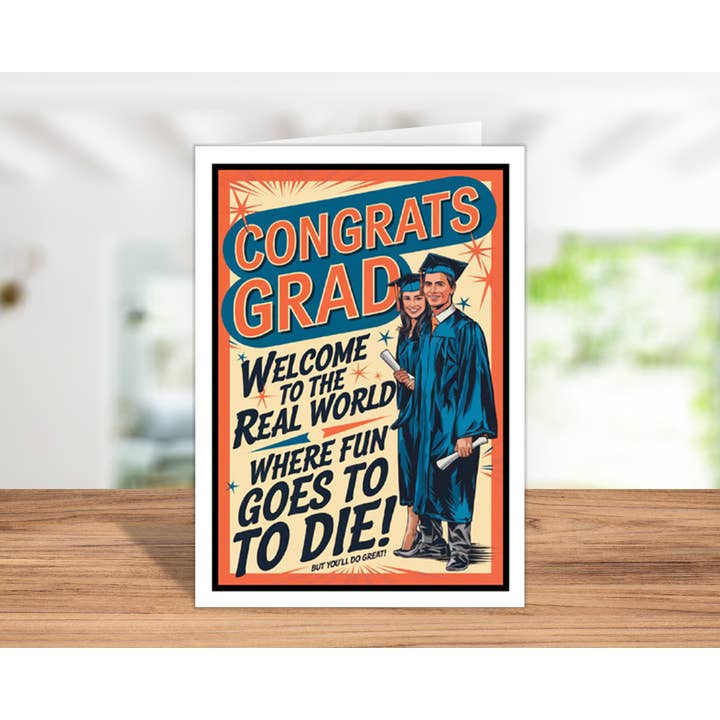 Greeting Cards by Katie Doodle & Gifts by Matchbox Card Co – Engroshandel Eksamenskort – Sjove kort, kort til college- eller gymnasieafslutning for ham4