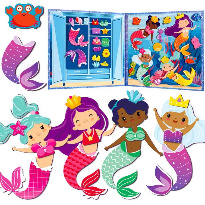 Magnetic Dress-Up Dolls for Kids| Mermaids for wholesale by QUOKKA