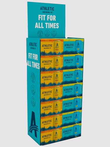 Display Case Stacker for wholesale by Athletic Brewing Company