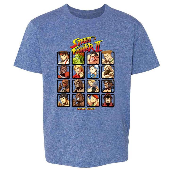 Street Fighter 2 Player Select Video Gamer 90s Kids for wholesale by Pop Threads