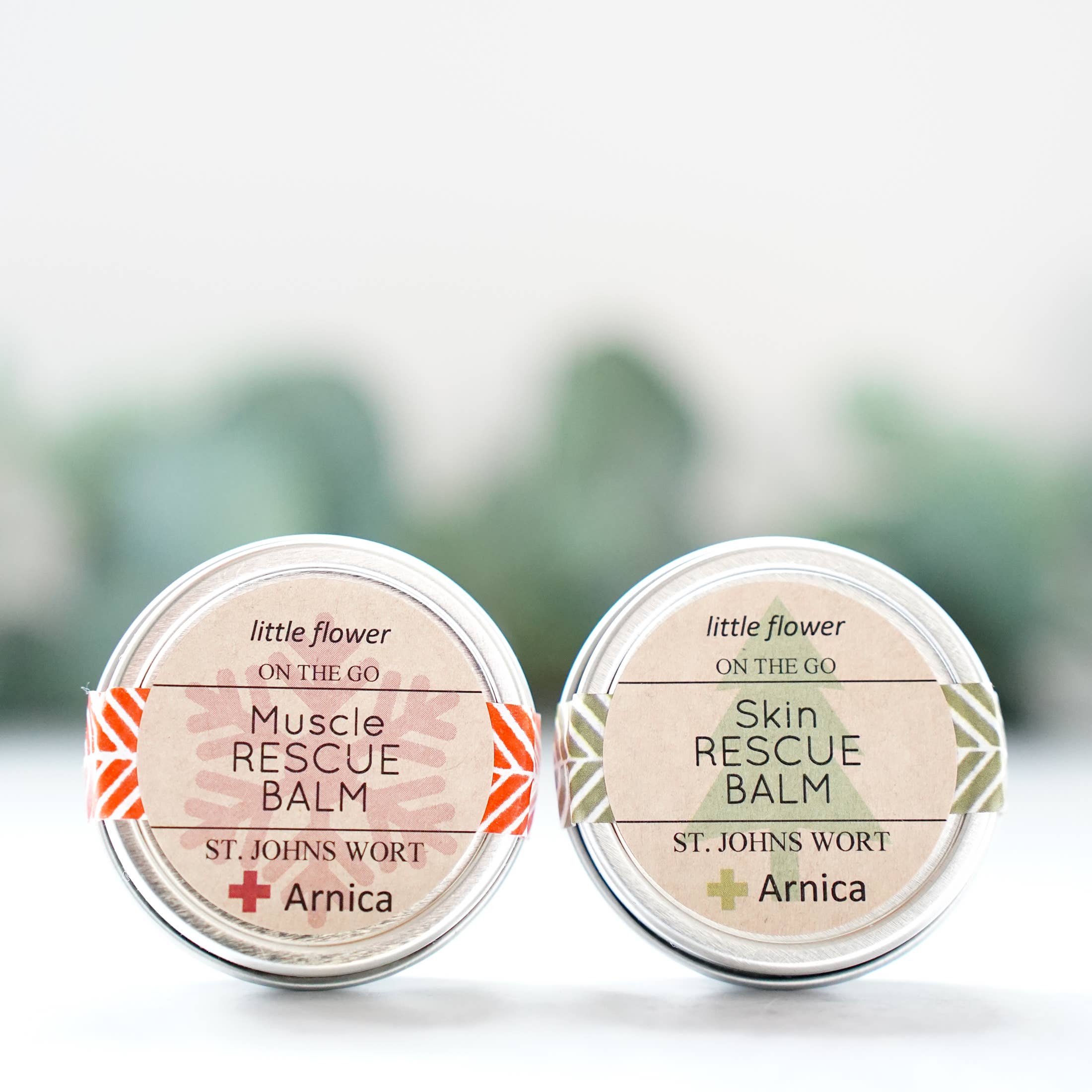 The Little Flower Soap Co - Wholesale Bath & Body Set - Mini Holiday Wellness Gift Set - Muscle & Skin Rescue Balms1