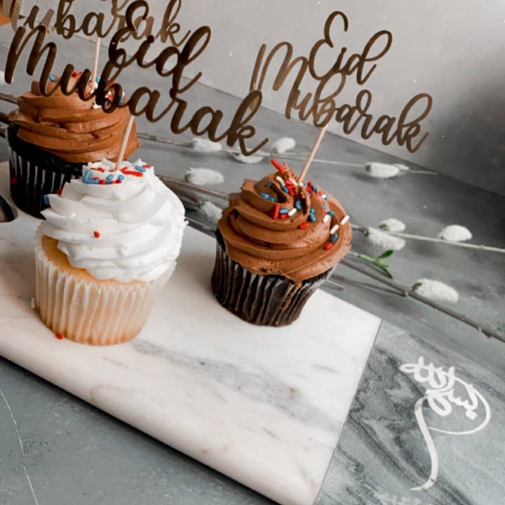 Eid Mubarak Cupcake Topper for wholesale by Mehskreations
