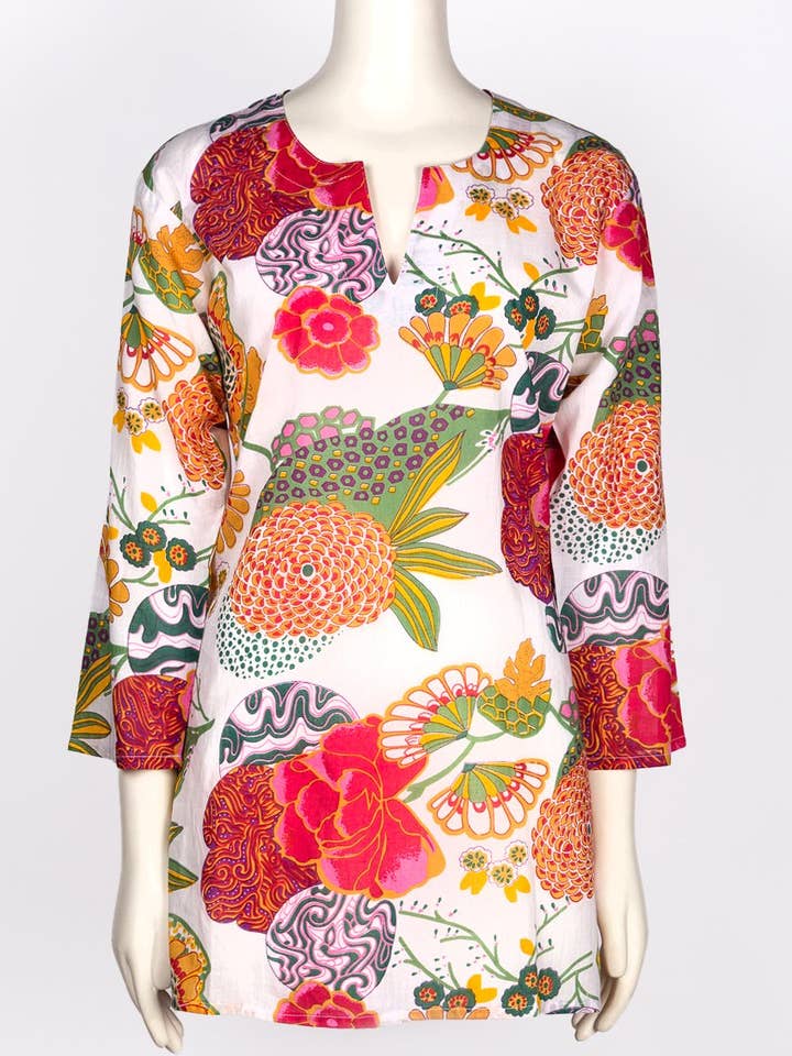 Dolma - Wholesale Tunic – Women’s - Garden Cotton Kurta Tunic0