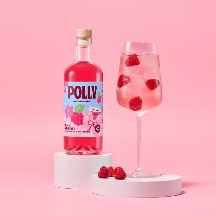 POLLY - Vente Apéritifs sans alcool/mocktails - POLLY Pink Apéritif 500ml | sans alcool1