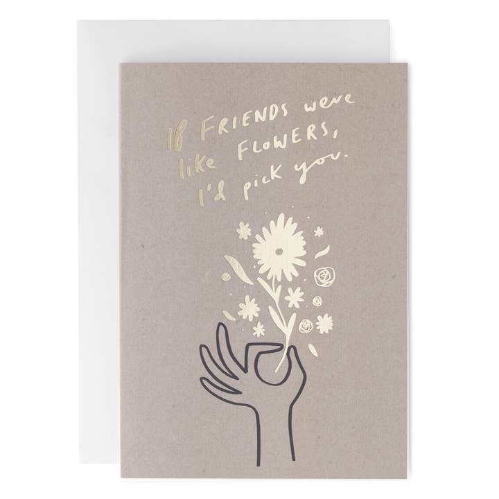 Friends Are Like Flowers Greeting Card for wholesale by Old English Company