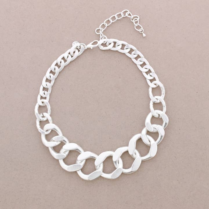Sonata - Wholesale Link & Chain Necklace - Eslobones Metal Necklace2