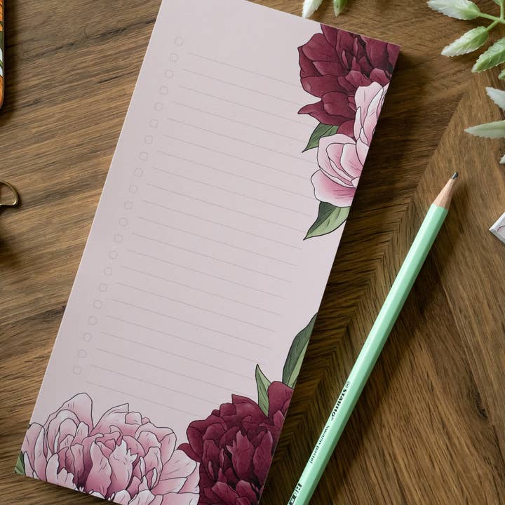 Hayley Jade Design Studio - Wholesale Notepad - Peony To Do List Pad4