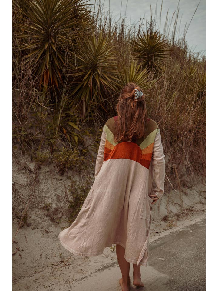 Gardenbelle Shop - Wholesale Cardigan - Women's - Sun Ray Cardigan, Cotton Earthy Hippie Boho Style Duster