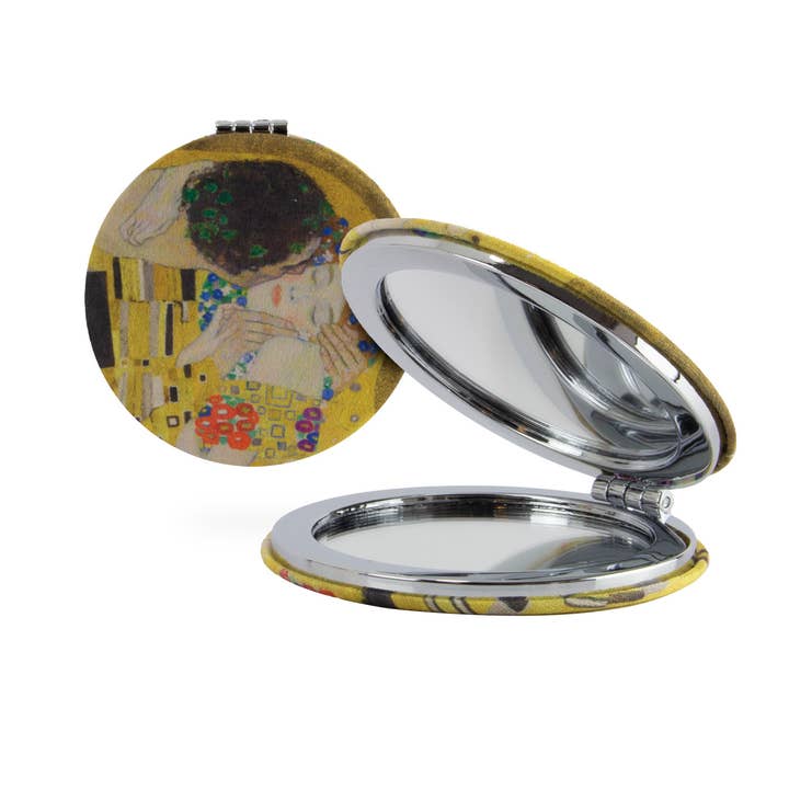 MUSEUM WEBSHOP - Wholesale Compact Mirror - MicroFiber Folding Pocket Mirror, Klimt, The Kiss