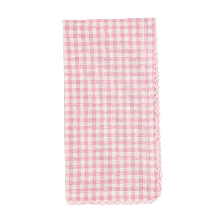 Saro Lifestyle - Wholesale Dinner & cloth napkin - Gingham Napkin1