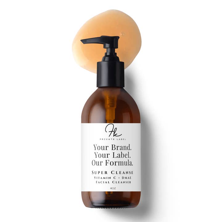 Vitamin C + DMAE Facial Cleanser for wholesale by FK Private Label Labs