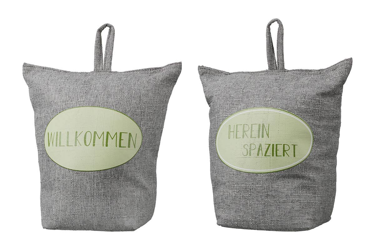 Gilde Handwerk Macrander GmbH & Co. KG - Wholesale Door Hanger - Fabric door stopper “Come in” VE 6 so