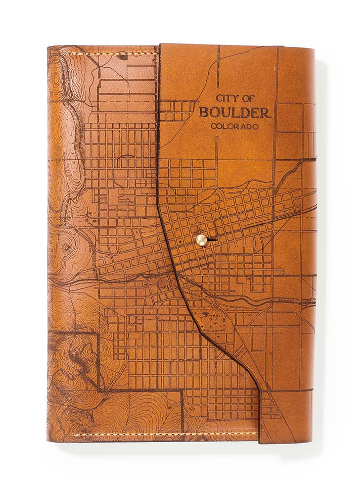 Boulder Map Journal for wholesale by Tactile Craftworks