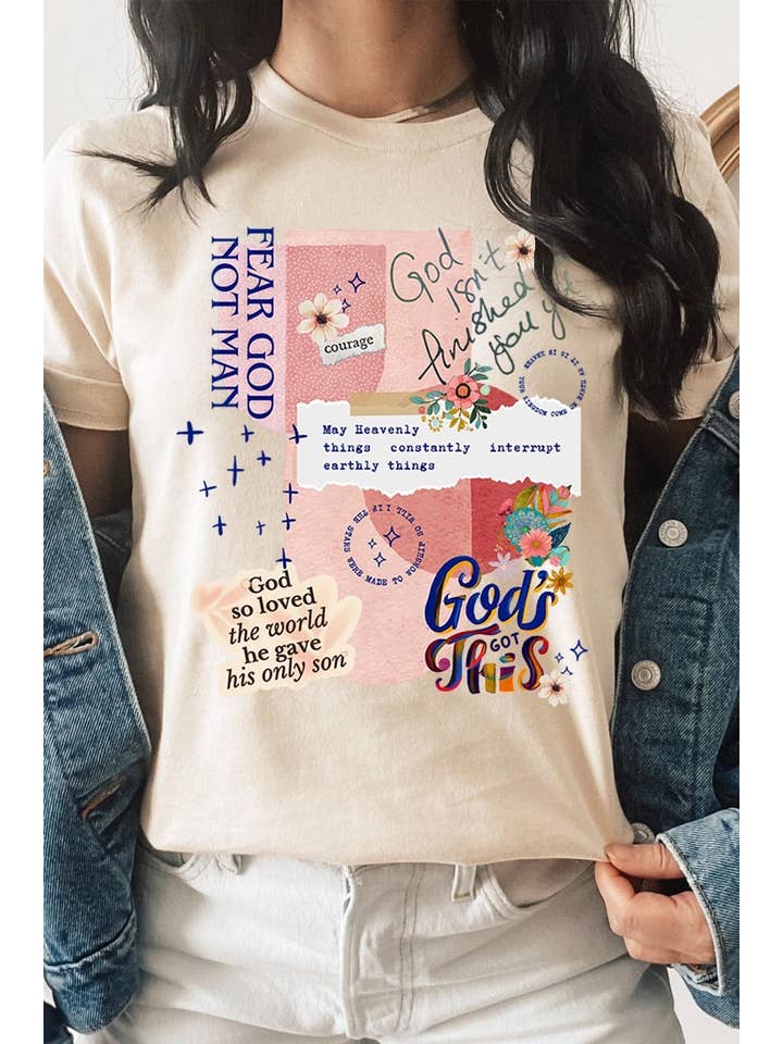 COLORBEAR - Wholesale T-Shirt (Graphic) - Women's - Christian Collage Graphic Tee