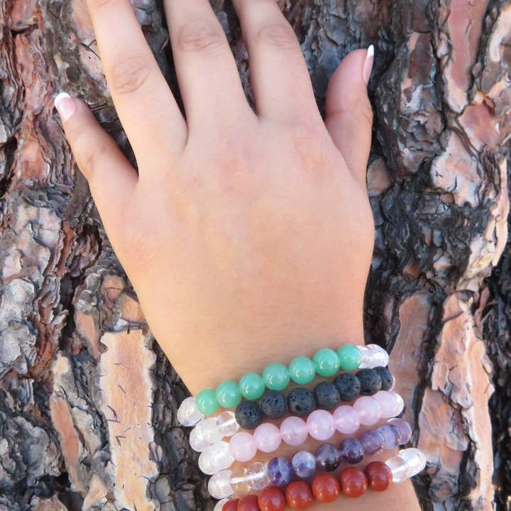Healing Stone Bracelets Crystal Bracelets Mala Jewelry for wholesale by Rock Paradise