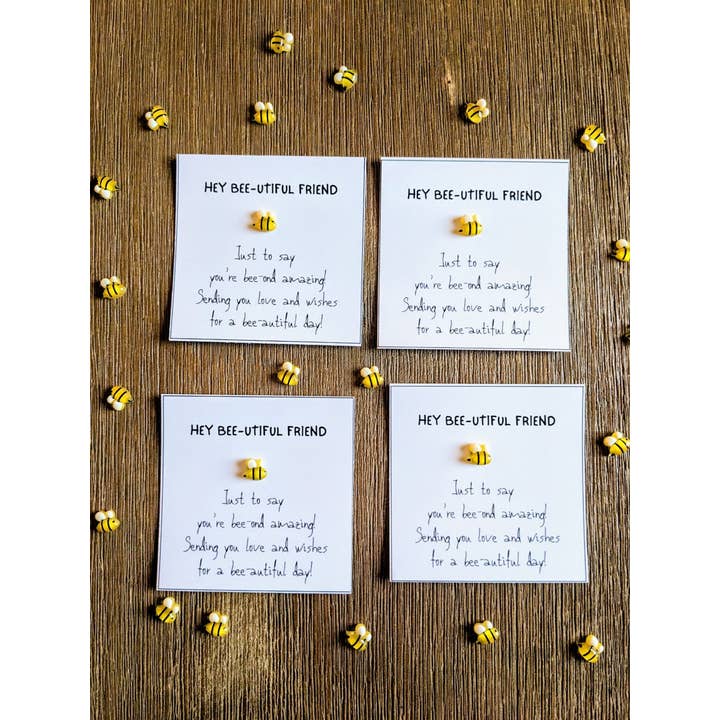 Uplifted Ink - Wholesale Friendship Card - Bee-autiful Friend Card with Bee Figurine