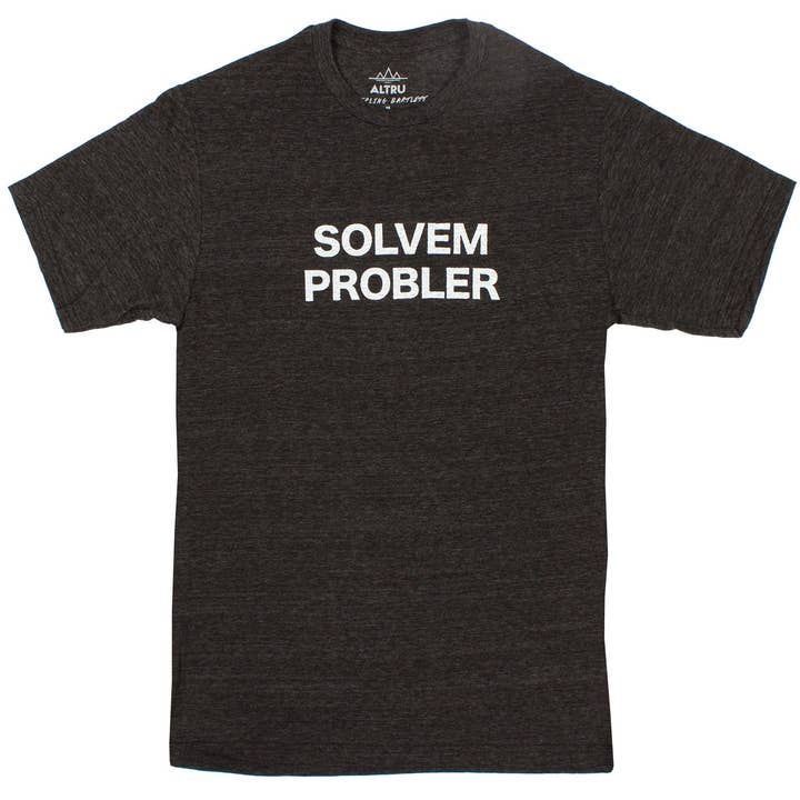 Solvem Probler Mens Black Graphic Tee (It's spelled wrong...get it?) for wholesale by Altru Apparel