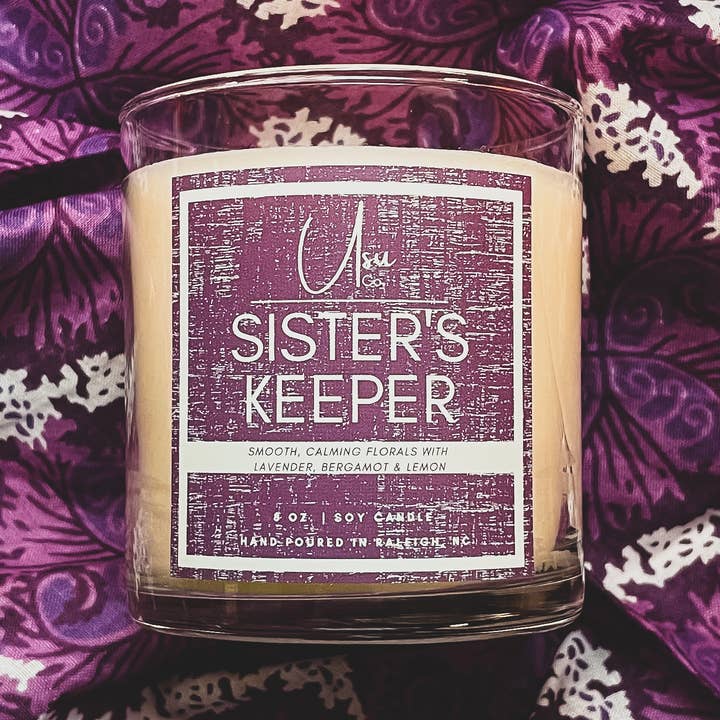 "Sister's Keeper" Soy Wax Candle for wholesale by Usu Company Candles