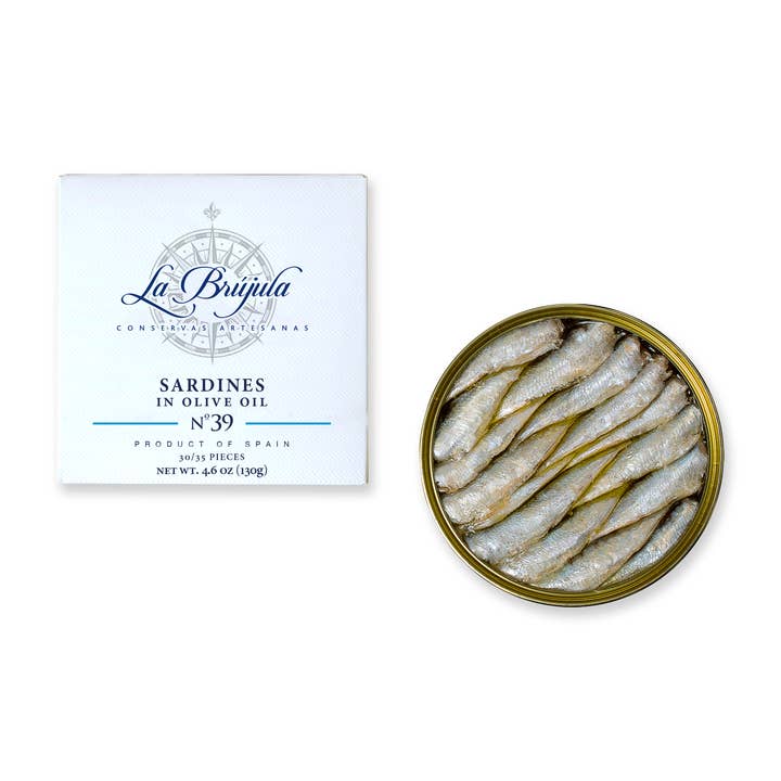 Kleine Sardinen in Olivenöl 30/35 RO150. LB39 für den Großhandel von Conservas La Brújula