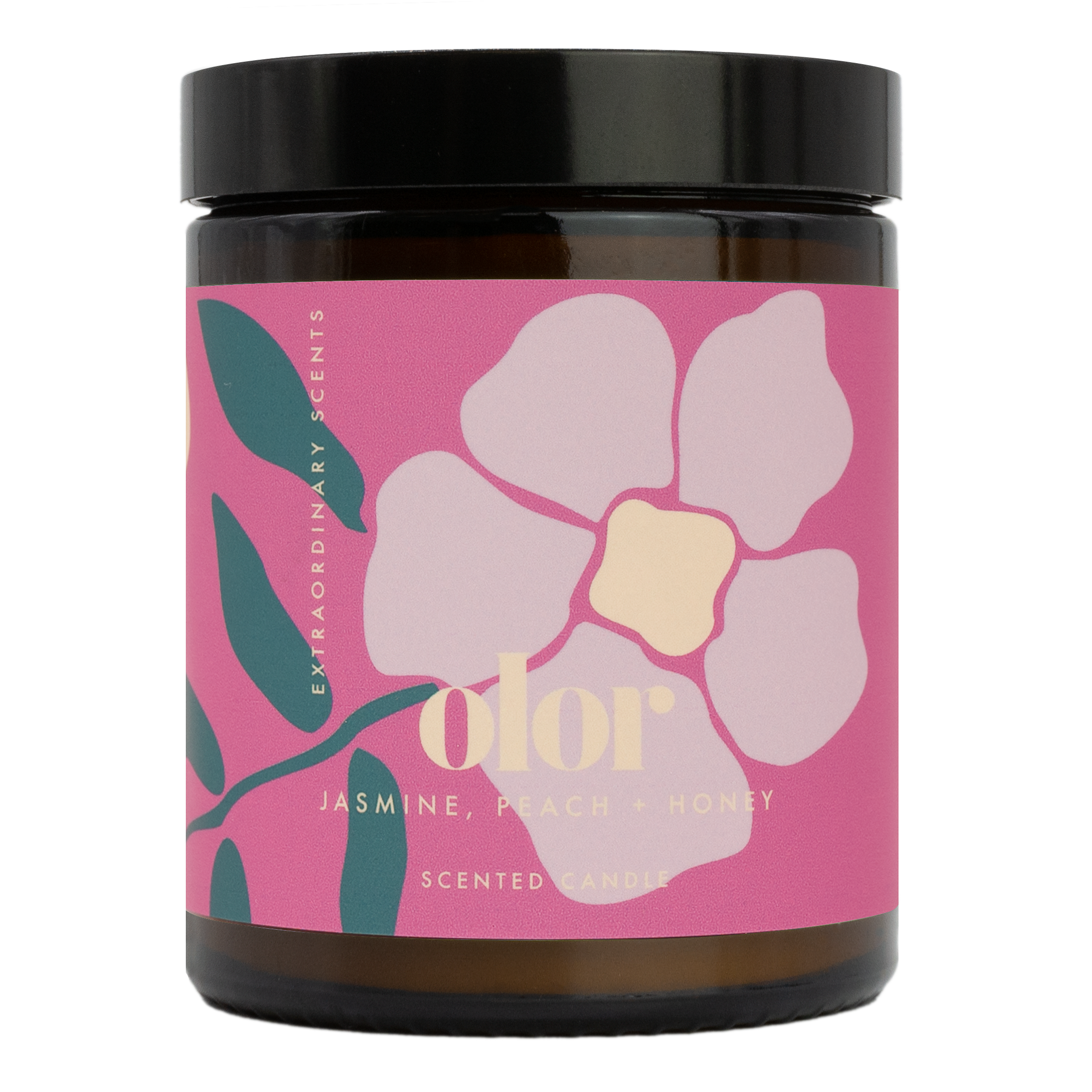 OLOR - Wholesale Jar/Filled Candle - Jasmine, Peach + Honey Jar Candle5