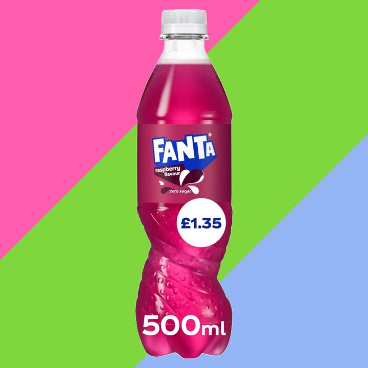 Gaffney's Sweets & Treats Wholesale – wholesale Soda/carbonated drink – Fanta Raspberry Zero 12x500ml PM £1.35