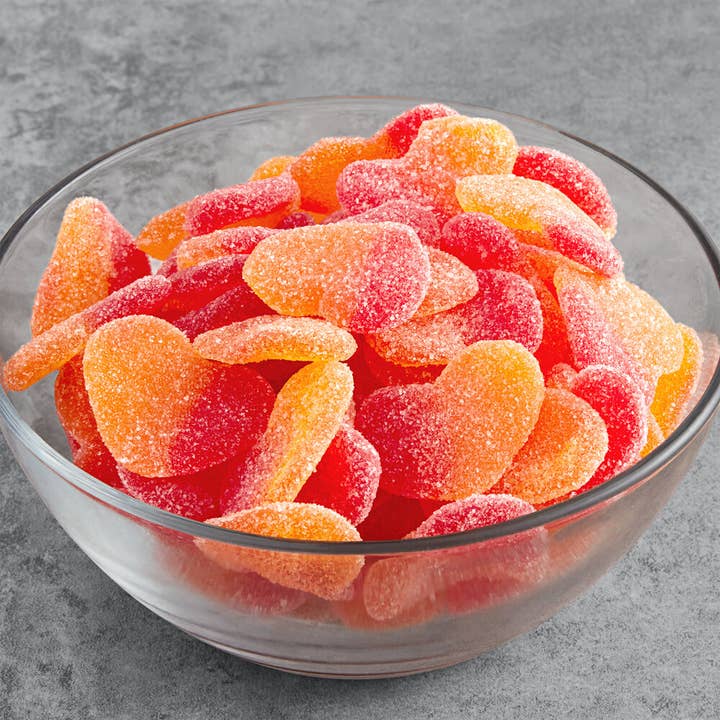 I Got Your Candy - Wholesale Gummy - Vidal Gummi Peach Hearts 4.4lb - 1ct3