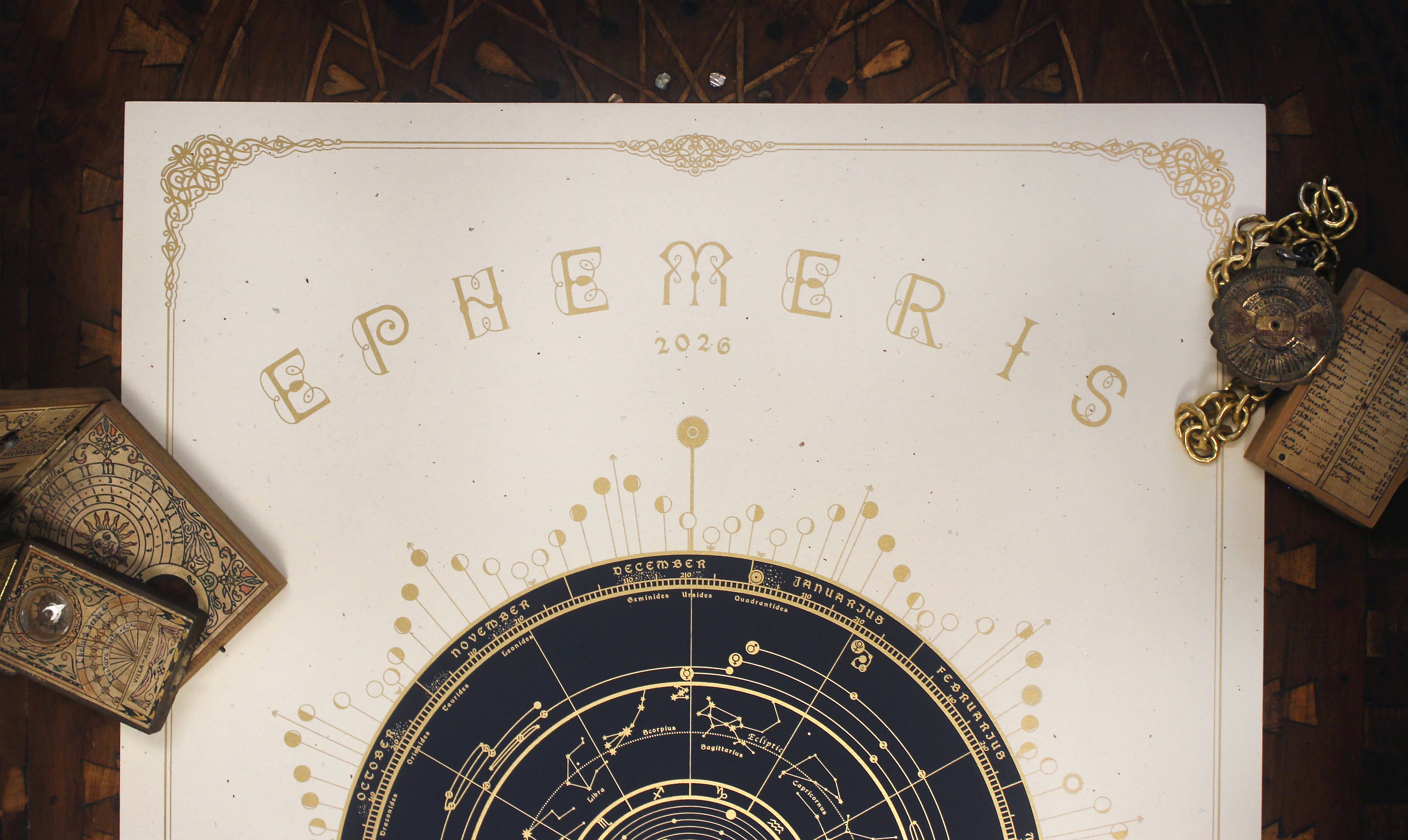 ANIMA ONIRIS - Wholesale Calendar - Astral Calendar 2026, Moon & Planet Astronomic Calendar (Cop6