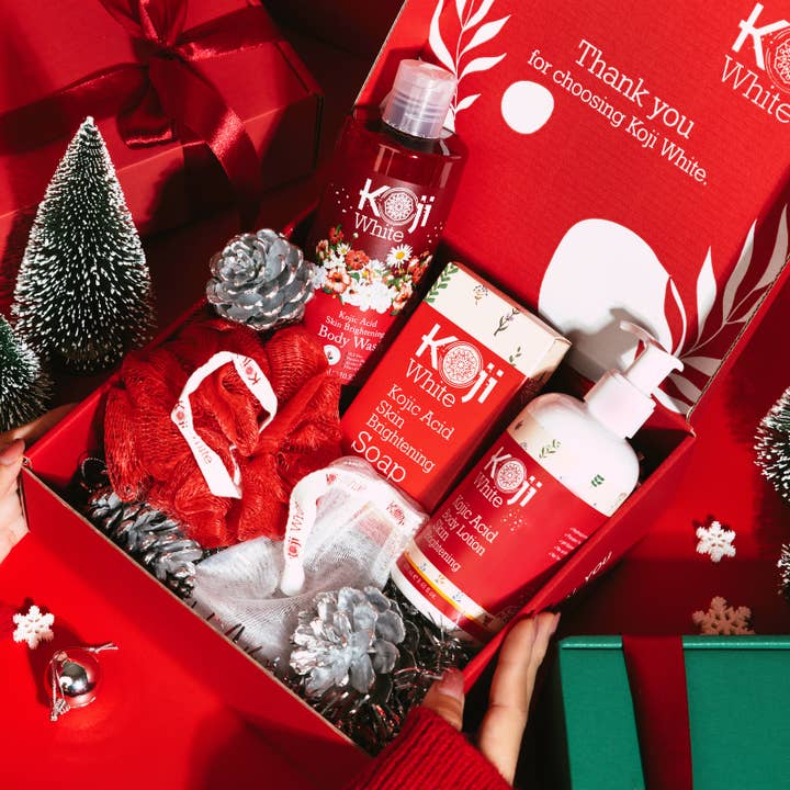 Koji White - Wholesale Bath & Body Set - Premium Box Set - Body Wash, Soap Bar and Body Lotion15