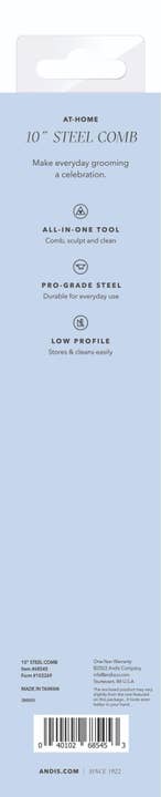 Pet Palette Distribution - Wholesale Pet Grooming Tool - Dog - Andis 10" Steel Comb - VBL4