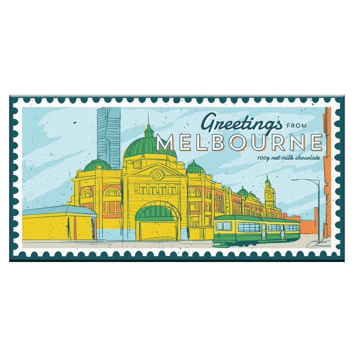 Bloomsberry - Wholesale Chocolate bar - Greetings From Melbourne (Milk)