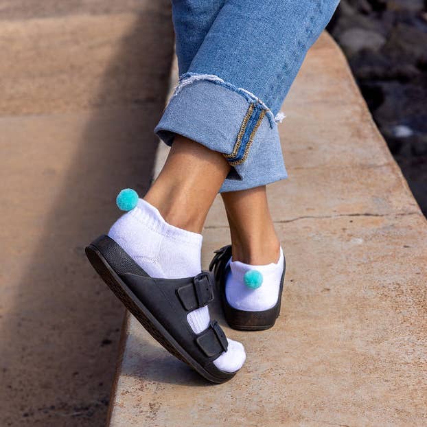 Unified - Wholesale Socks - Women's - 80's PomPom Socks - 2 Pack6