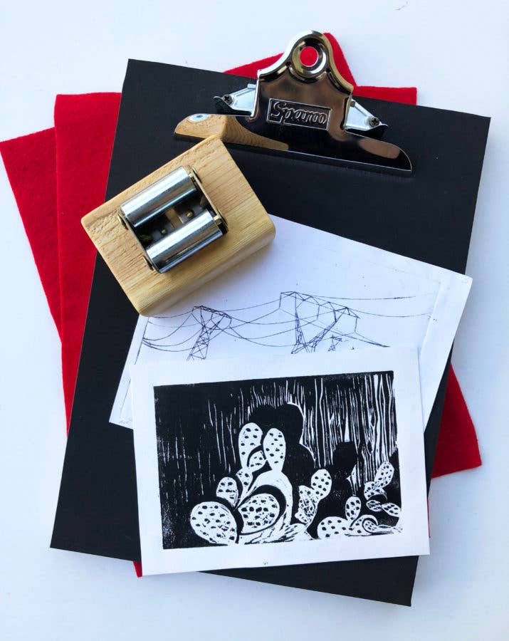 Pocket Press - Wholesale DIY Craft Kit - Pocket Printmaking Press + Magic Pressbed0