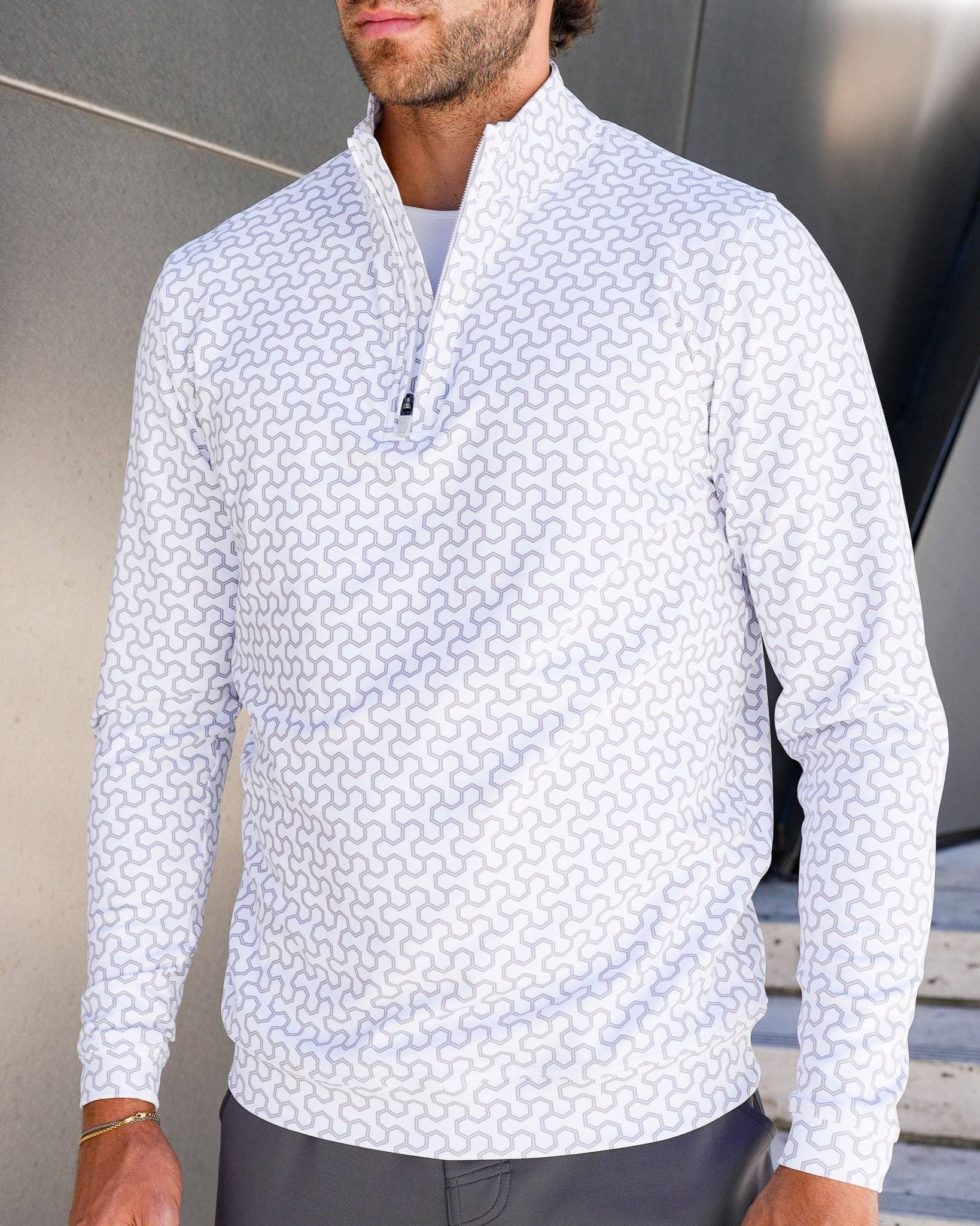 USA Palm - Wholesale Sweatshirt - Unisex - Cloud 1/4 Zip0