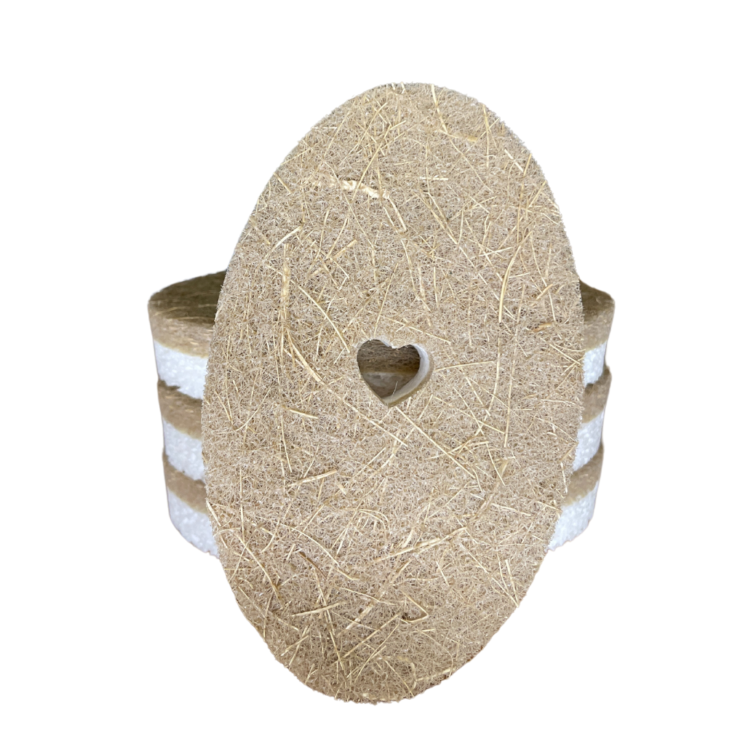 Scrub Be Love - Wholesale Cleaning Sponge - Scrub Be Love Sponges- Oval Heart Cut-Out Kitchen Sponge- Pack of 43