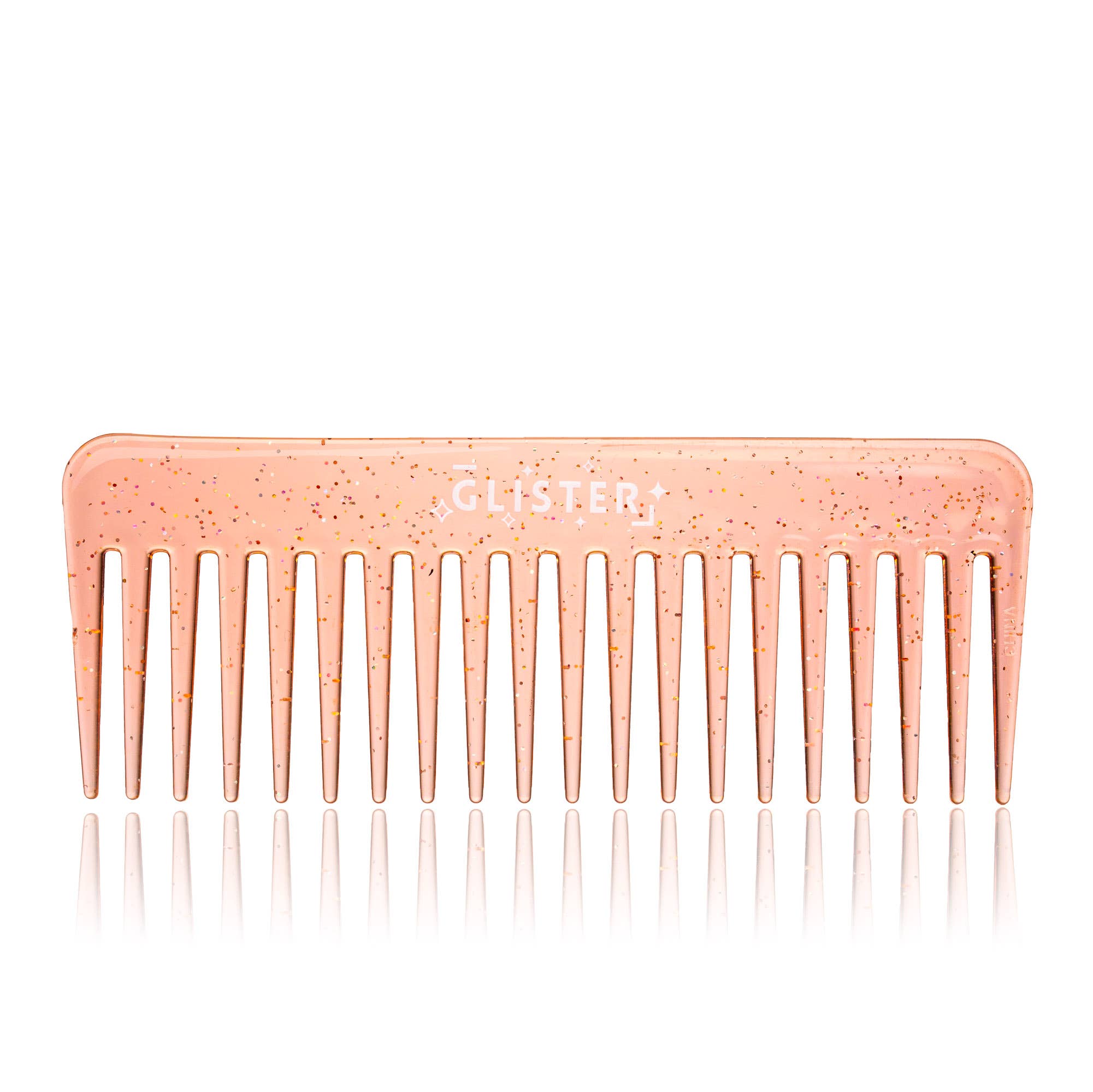 Glister - Wholesale Hair Brush/Comb - "Sparkle" Wide Tooth Detangling Comb | Glitter Finish14