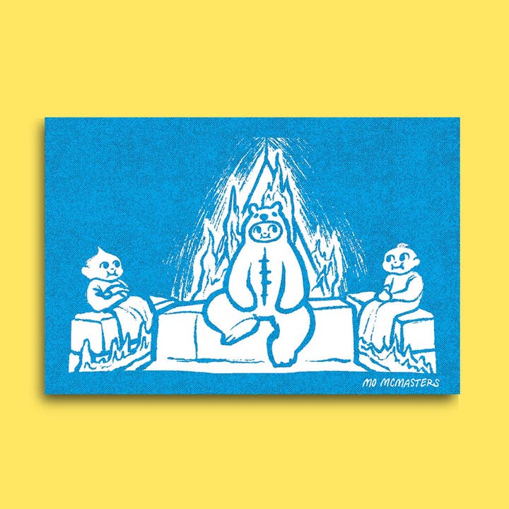 IMMOLATED BEAR BOYFRIEND HORROR KEWPIE // STICKER for wholesale by Mo McMasters