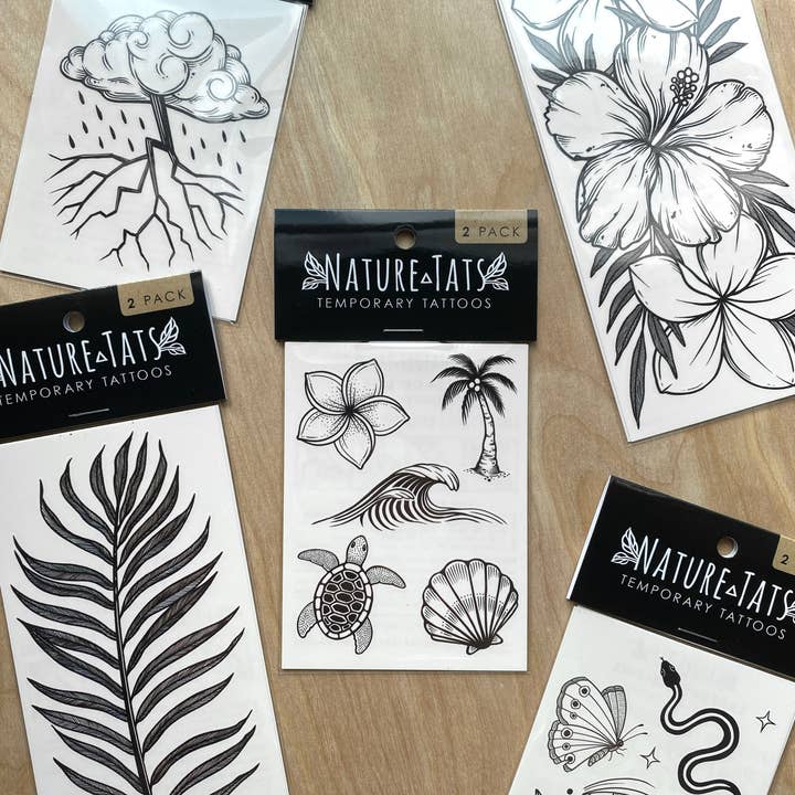 NatureTats - Wholesale Temporary Tattoo - Beach Life Temporary Tattoos1