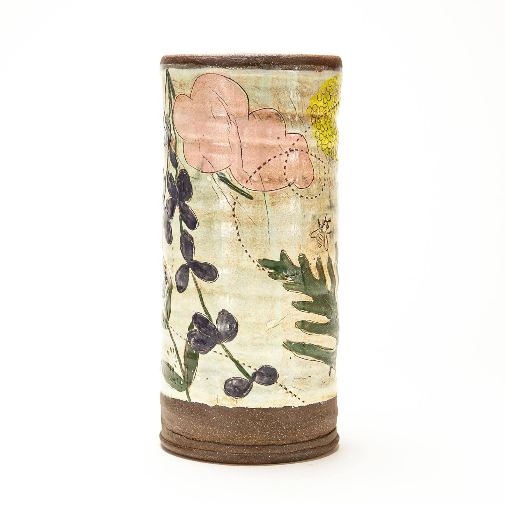 Alec Hoogland Ceramics - Wholesale Vase - Artist Choice Floral Cylinder Vase1