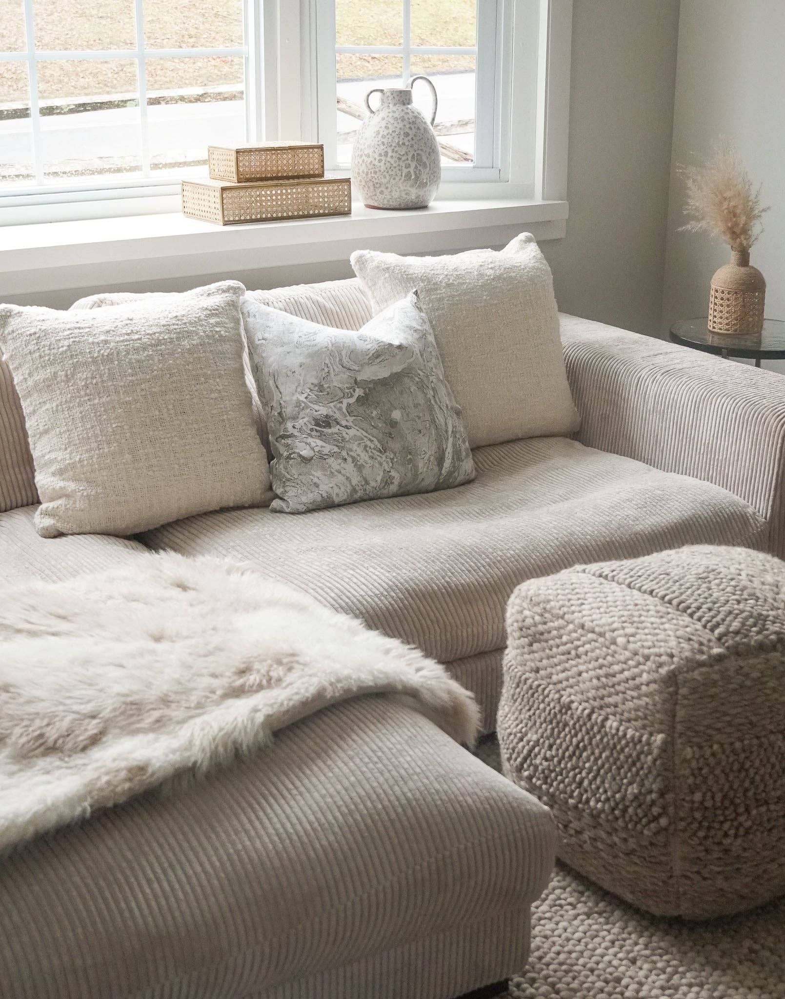 Anaya Home - Wholesale Throw/Decorative Pillow - Cozy Cotton Boucle Pillows16