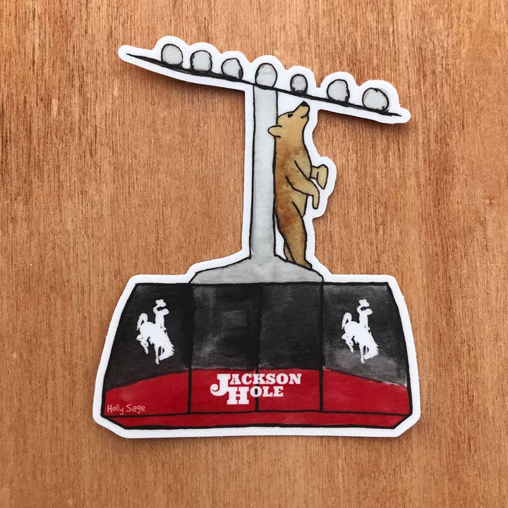 Jackson Hole Tram Ride for wholesale by Holly Sage Art