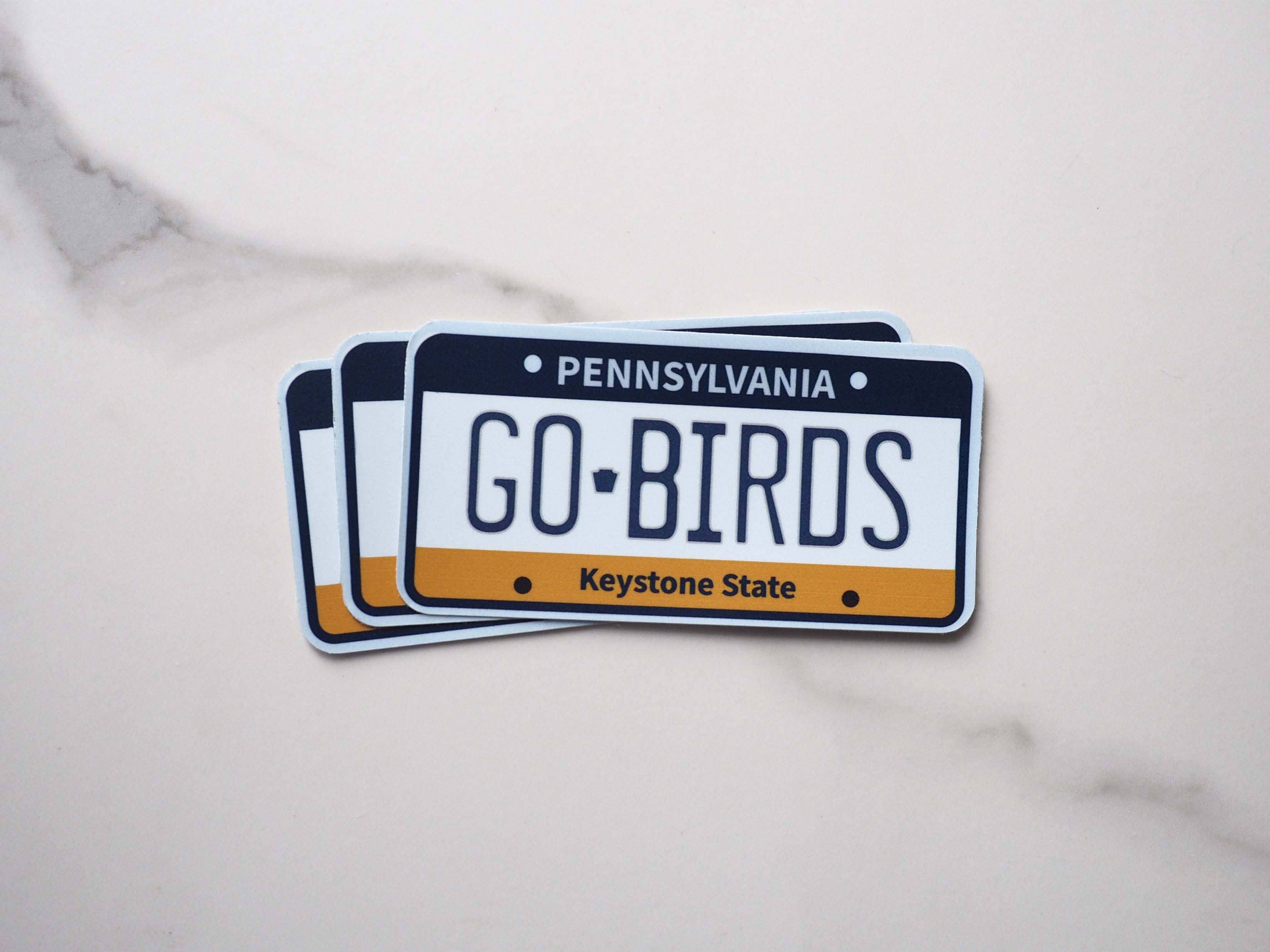 Sentinel Supply - Wholesale Sticker - Go Birds Philadelphia Eagles Sticker - Pennsylvania Plate3