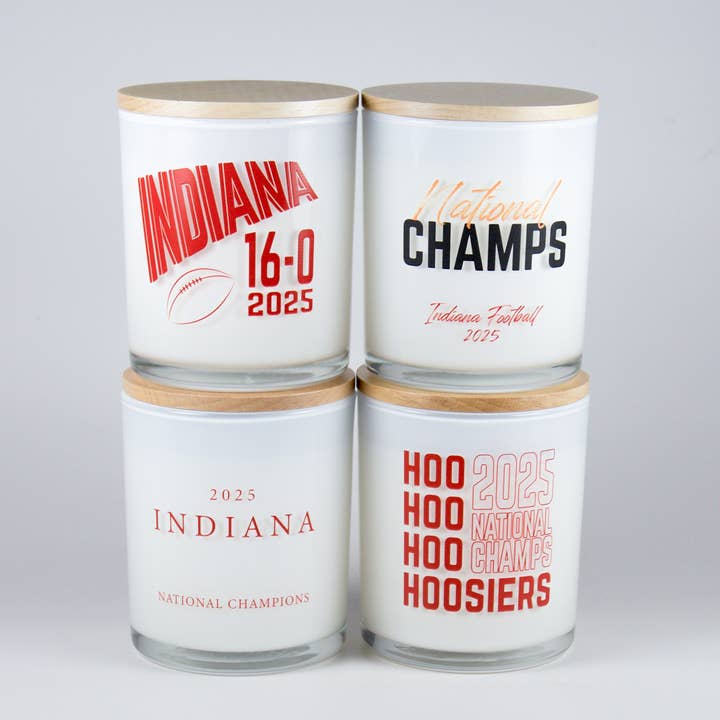 NEW ARRIVAL: Indiana National Championship Collection for wholesale by Unplug Soy Candles